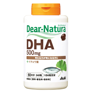 디어내츄라 DHA 500mg 은행잎 240정 (60일분) Dear-Natura 아사히
