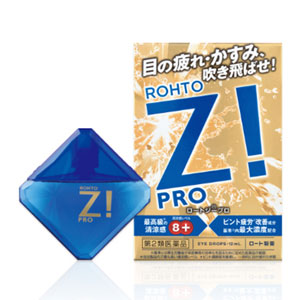 로토지 프로 ROHTO Z! PRO 눈의피로 침침함 12mL 청량감+8 흐릿한 시야를 투명하게!