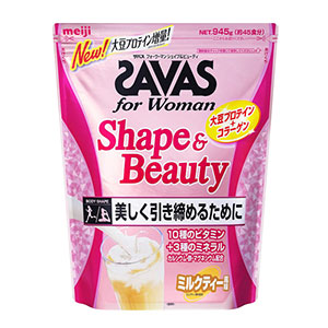 메이지 SAVAS for Woman 여성용프로티 소이프로틴 대두단백질 밀크티풍미 45회분945g