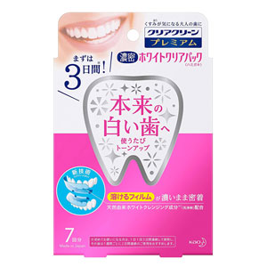 클리어클린 프리미엄 화이트 클리어 팩 치약 (7회분)