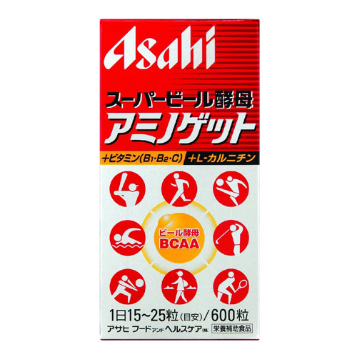 아사히 슈퍼 맥주 효모 아미노겟 600정 (24-40일) 아미노산 카르니틴 BCAA
