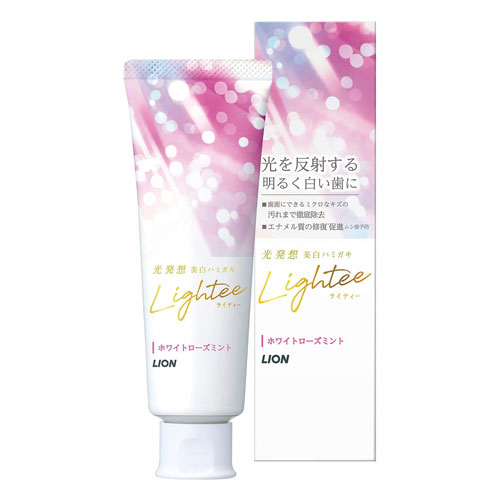 Lightee  라이티 화이트닝 치약 화이트 로즈 민트 100g 미백치약