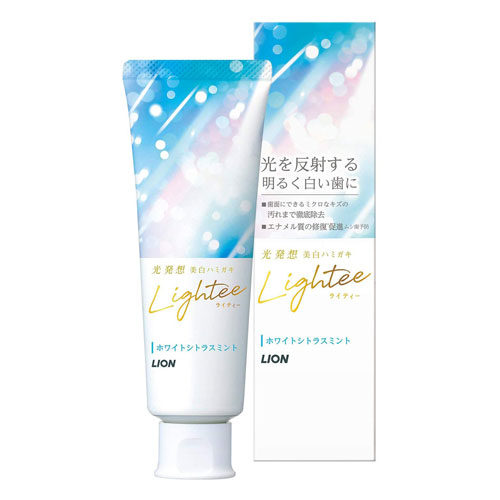 Lightee 라이티 화이트닝 치약 시트라스민트 100g 미백치약