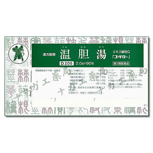 온담탕　温胆湯 90포(30일분) 코타로