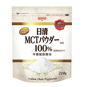 닛신 MCT파우더 210g 100%중쇄지방산 콜레스테로 탄수화물 단백질0(제로) 무향 무취 코코넛오일 