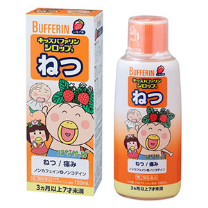 키즈버퍼린 해열시럽 딸기맛 120mL 일본 어린이 감기약