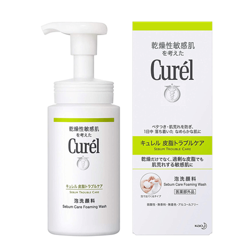 Curel 큐렐 피지트러블케어 거품세안 폼클렌징 150ml 