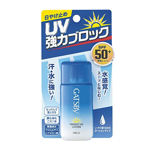 GATSBY갸스비 퍼펙트UV로션 30mL SPF50+・PA++++ 남성용썬크림 로션