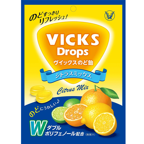 VICKS 빅스드롭 캔디 시트러스 믹스 70g