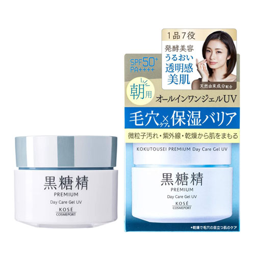 KOSE 흑당정 프리미엄 데이케어 젤 UV 미백 올인원젤 100g　SPF50+ PA++++ 