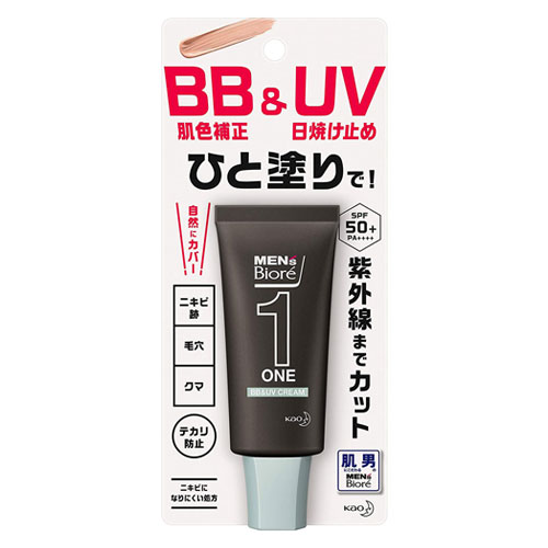 맨즈비오레 원 ONE 비비 썬크림 BB&UV SPF50+/PA++++ 30g (남성용)