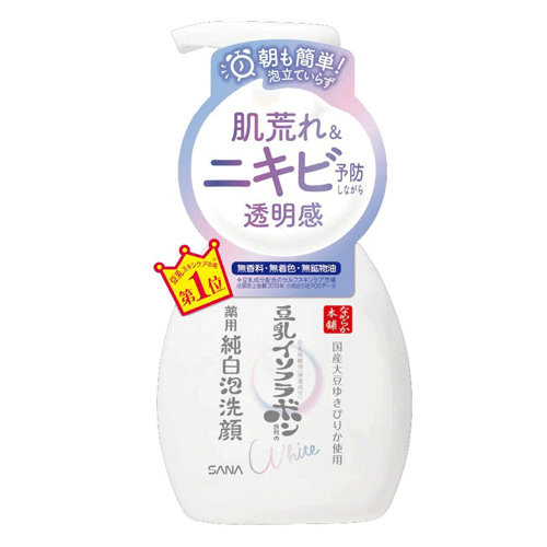 사나 나메라카혼포 두유 이소플라본 약용미백 거품세안제 200mL