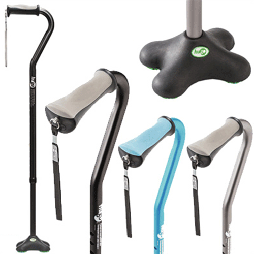 휴고 조절식지팡이 920239 밸런스지팡이 네발지팡이 노인지팡이