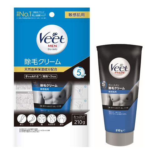 veet 비트  제모크림 남성용 민감피부용 210g