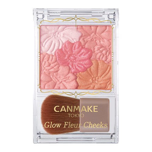 CANMAKE TOKYO Glow Fleur Cheeks 캔메이크 글로우 플뢰르 치크스 01피치플뢰르 6.3g 블러셔 