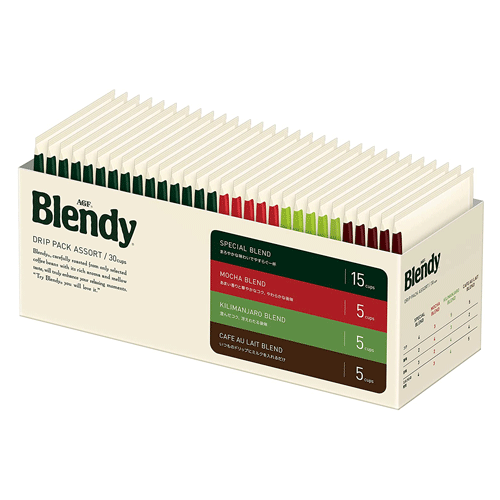 AGF Blendy 블랜디 레귤러 커피 드립백 4종모음 30개입