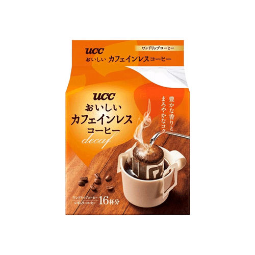 일본 UCC 커피 맛있는 카페인리스 커피 드립백 16개입