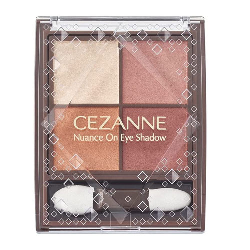 CEZANNE 세잔느 뉴앙스온아이섀도 04 캐러멜브라운 Nuance On Eye Shadow 4색 아이쉐도
