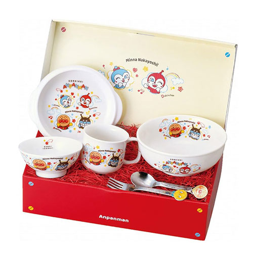 호빵맨 그릇세트 어린이 식기  도자기그릇 선물세트 일본제
