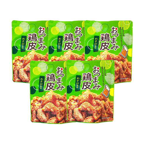 네오후즈 타케모리 닭껍질 튀김 스낵 (와사비 맛) 50g 5봉지세트