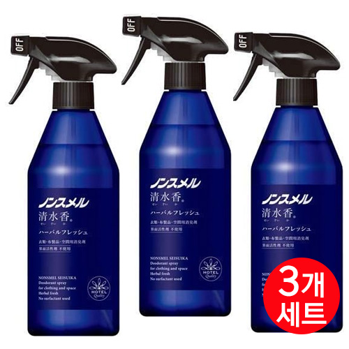 논스멜 논스메루 세키스이카   무향 본체 400mL X3개세트
