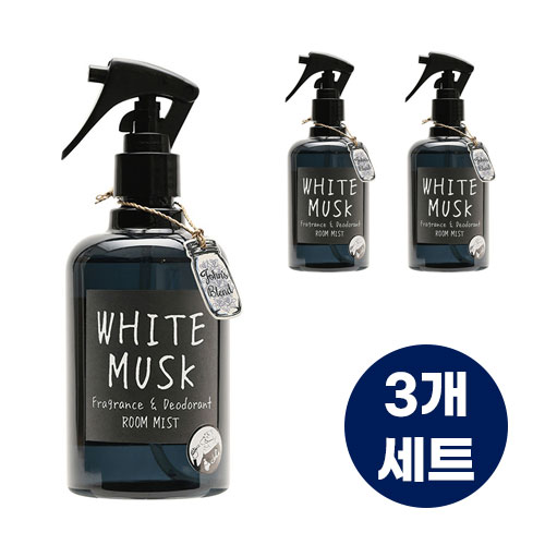 일본 존스블랜드 화이트 머스크 룸 미스트 280mL x 3개 세트 (4종택1) 실내용 방향제 탈취제 룸스프레이