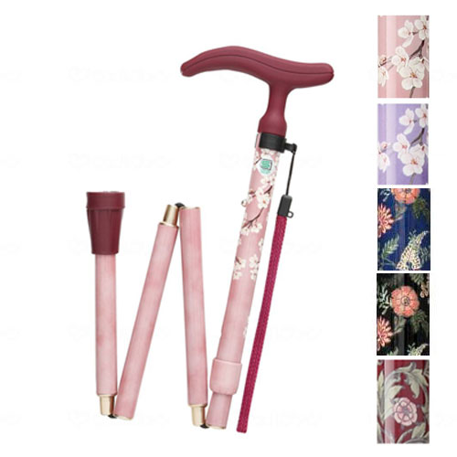 후지홈 엑티브 그레이스 접이식 지팡이 S 386151 사쿠라 패션디자인