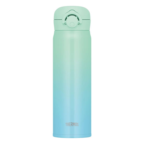 써모스 일본 정품   단열보틀 진공단열 휴대용 머그 500ml 민트 그라데이션 JNR-502LTD M-G