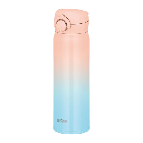 써모스 일본 정품 단열보틀 핑크 하늘색 그라데이션 한정 디자인  텀블러 물병 500ml JNR-502LTD PK-G