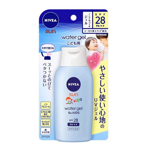 니베아썬 워터젤 어린이용 SPF28 PA++ 120g 어린이썬크림 무알코올 UV젤