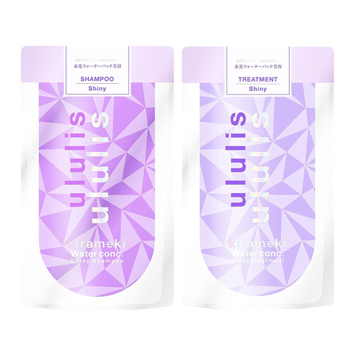 ululis 우루리스 워터 콘크 샤이니 샴푸280ml+트리트먼트 리필 280ml 세트