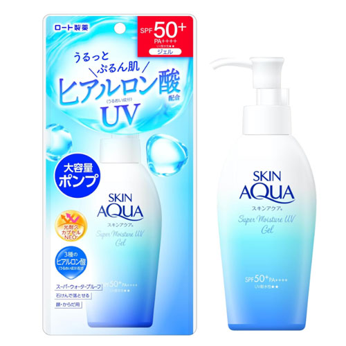 스킨아쿠아 슈퍼 모이스처 UV 젤 펌프형 140g 선크림 SPF50 PA++++