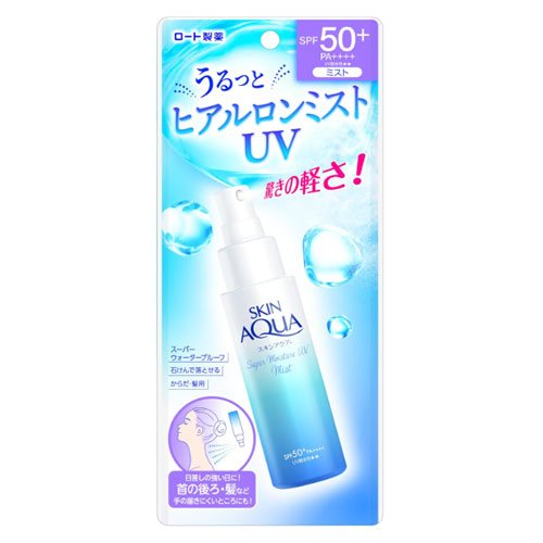 스킨아쿠아  슈퍼 모이스처 UV 미스트 60ml 히얼루론산배합  SPF50 PA++++