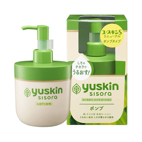 일본 YUSKIN 유스킨 시소라 로션 170mL 펌프　민감성 건조피부로션 시소잎추출물 보습로션