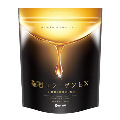 일본신약 극셀렉트 콜라겐EX파우더 180g 저분자콜라겐 히얼루론산 비타민 미용성분함유