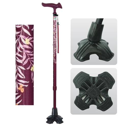 카루가모팜2 네발지팡이DX  리브와인 WB5226 여성용 네발지팡이 386262