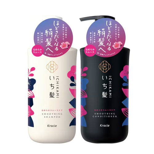 이치가미 부드러운 스무스 케어  샴푸480ml+린스480ml