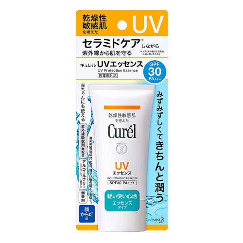 Curel 큐렐 건조 민감피부 UV엣센스 SPF30+  50g 아기사용 자외선대책