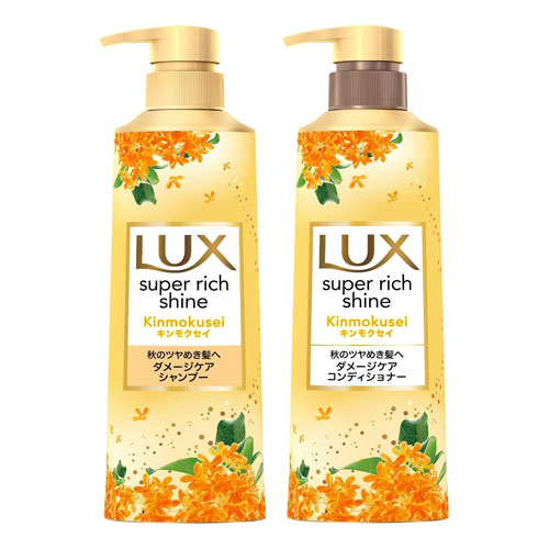 LUX 럭스 슈퍼 리치 샤인 금목서 헤어 샴푸400mlX 린스 400ml 샴푸린스세트