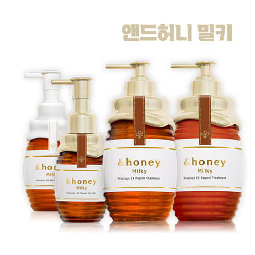 앤드허니 밀키 프레셔스 EX 리페어 샴푸 500ml