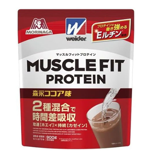 위더 머슬핏 프로틴 프로틴 웨이프로틴 카제인프로틴 혼합 【코코아맛】840g 모리나가