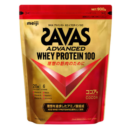 자바스 어드밴스드 애시드 웨이프로테인100 【코코아】900g 메이지 SAVAS 