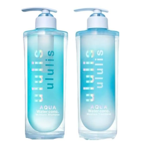 우루리스 워터 콘크 모이스트 아쿠아 샴푸340ml+트리트먼트340ml 세트 ululis AQUA