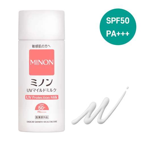 MINON 미논 UV 마일드 밀크 SPF50+ PA++++ UV  80mL  [자외선 차단제] 【의약부외품】