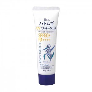 레이하쿠 율무 하또무기 UV 밀키 젤 SPF50+ PA++++ 튜브 타입 80g