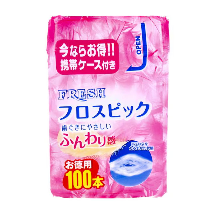 덴탈 프로 프레쉬 플로스픽 치실 100개입