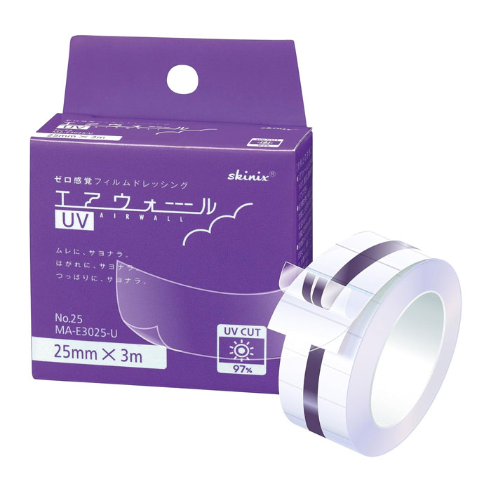 skinix 스키닉스 에어월 UV 자외선차단 방수 드레싱 필름 / 스키니쿠스 No.25 25mm×3m MA-E3025-U