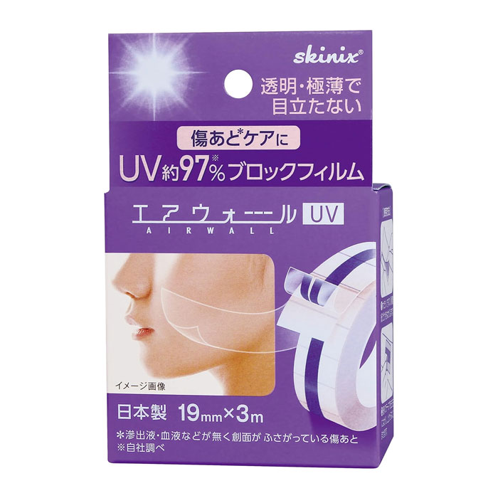 skinix 스키닉스 에어월 UV 자외선차단 방수 드레싱 필름 / 스키니쿠스  19mm×3m MA-E3019-U