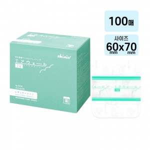 skinix 스키닉스 에어월 IV 레귤러 타입 제로감각 필름 드레싱 60×70mm 100매 멸균 개별포장 방수 점적 고정용 YB-216070R