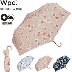 Wpc. 우산 접이식 아잘레아 미니  오프화이트  겸용  골격 길이 50cm  무게 170g (3813-014-002)